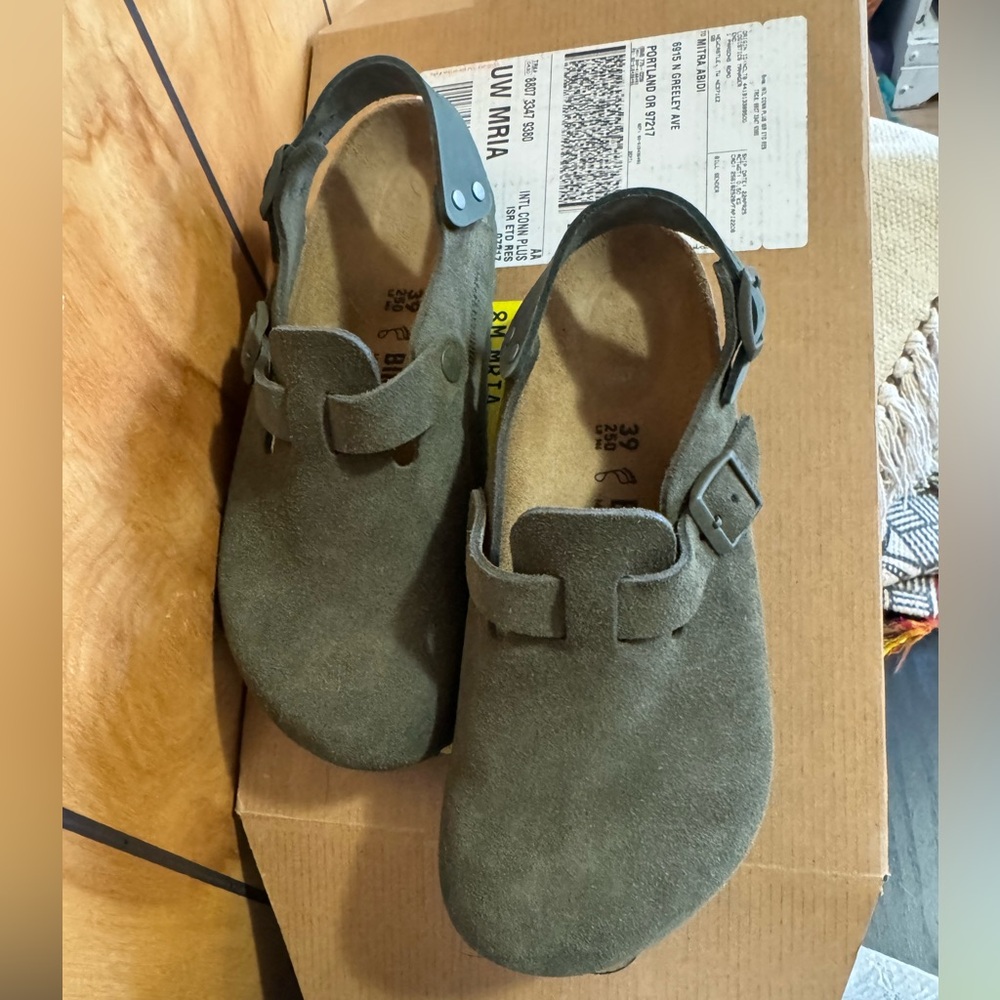 Birkenstock Tokio Thyme Suede 39 NWT